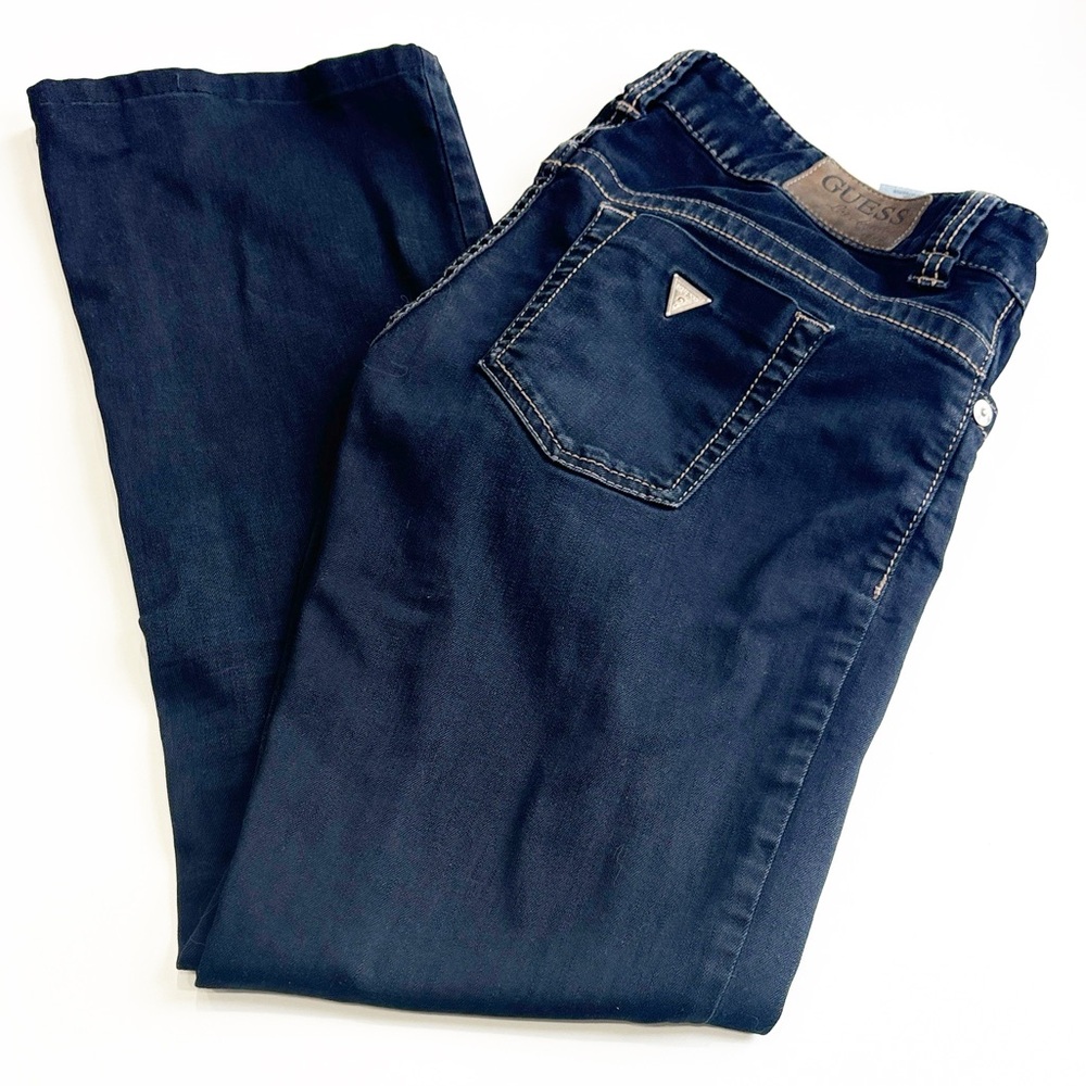 GUESS black daredevil boot cut Jeans